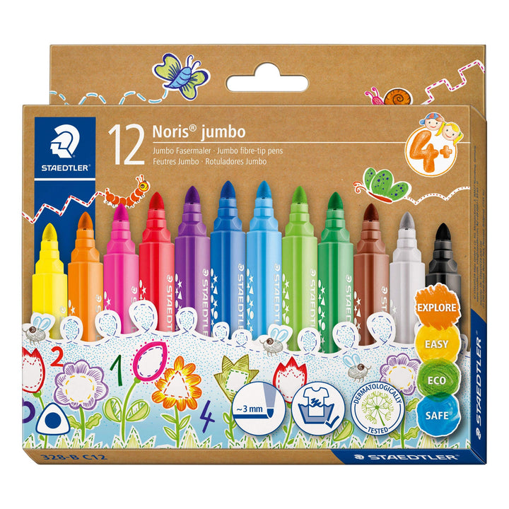 STAEDTLER Noris Jumbo Triangular Fibre Tip Pens Broad Set