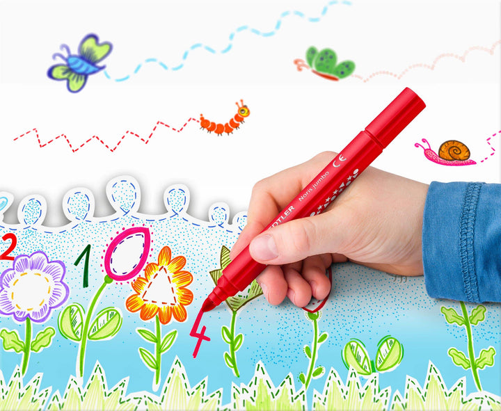 STAEDTLER Noris Jumbo Triangular Fibre Tip Pens Broad Set