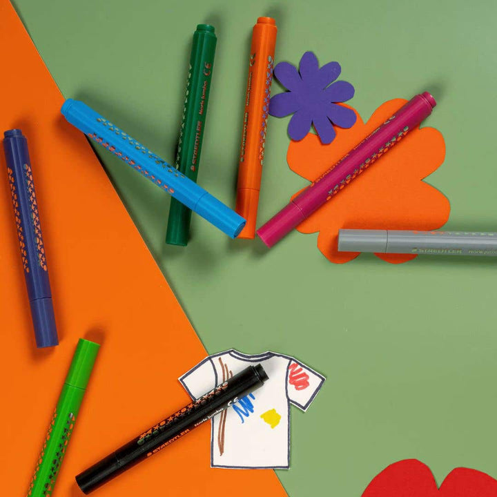 STAEDTLER Noris Jumbo Triangular Fibre Tip Pens Broad Set