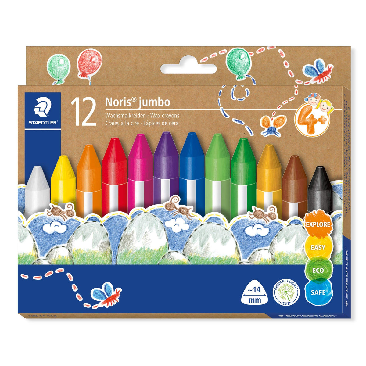 STAEDTLER Noris Jumbo Wax Crayons Set