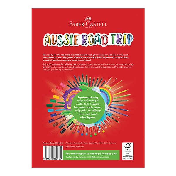 Faber-Castell Aussie Road Trip Colouring Book