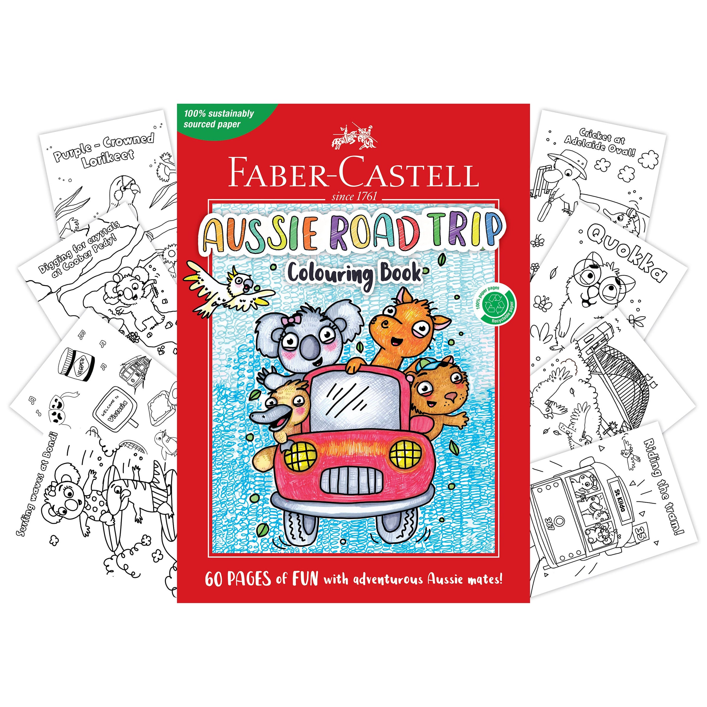 Faber-Castell Aussie Road Trip Colouring Book