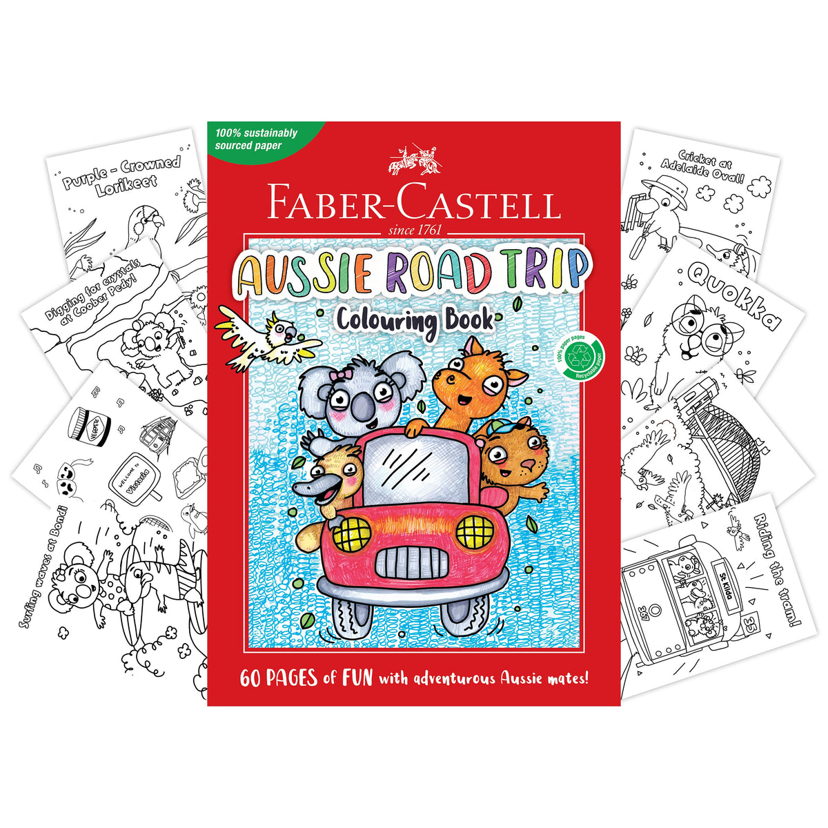 Faber-Castell Aussie Road Trip Colouring Book