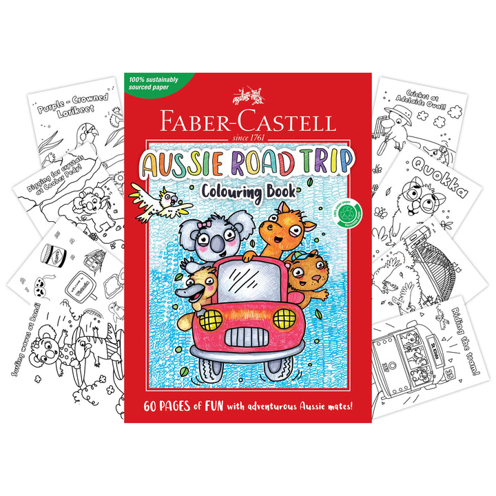 Faber-Castell Aussie Road Trip Colouring Book