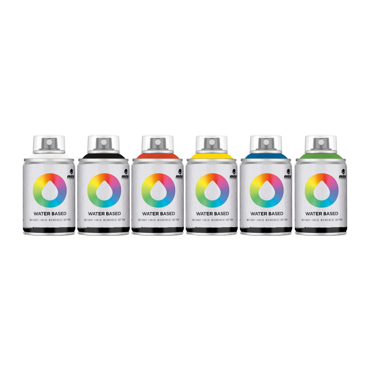 MTN Water Based Spray Paints 100ml Workshop Pack 6