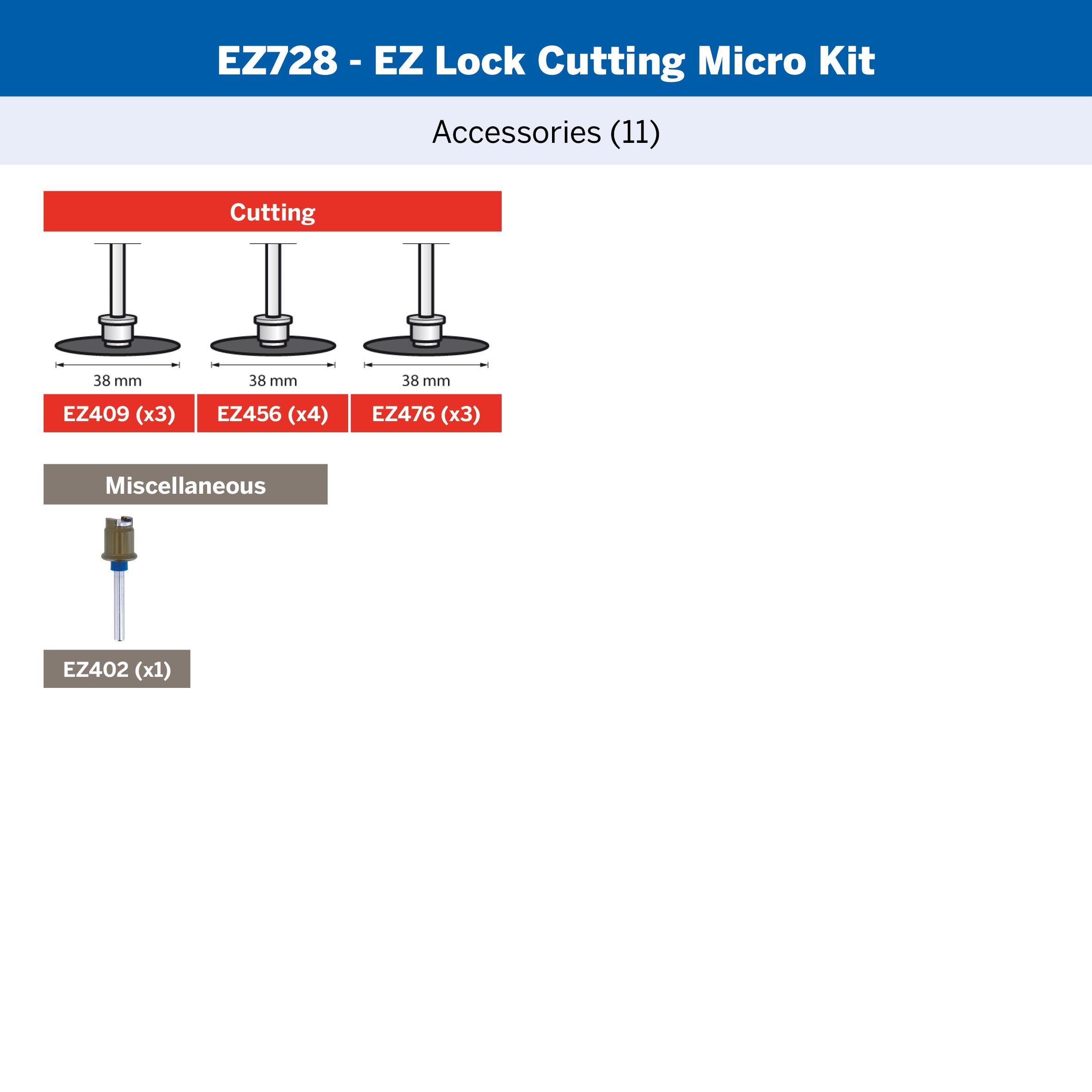 Dremel EZ Lock Cutting Accessory Micro Kit (EZ728)