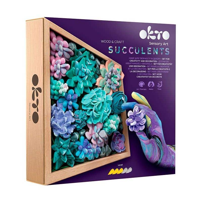 Okto Sensory Wood & Craft DIY Succulents Kit Tenderness
