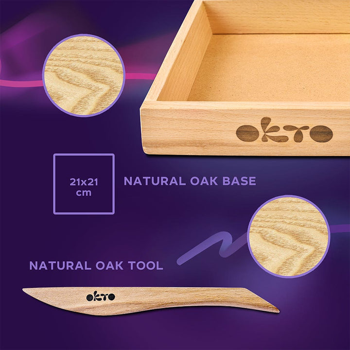 Okto Sensory Wood & Craft DIY Succulents Kit Tenderness
