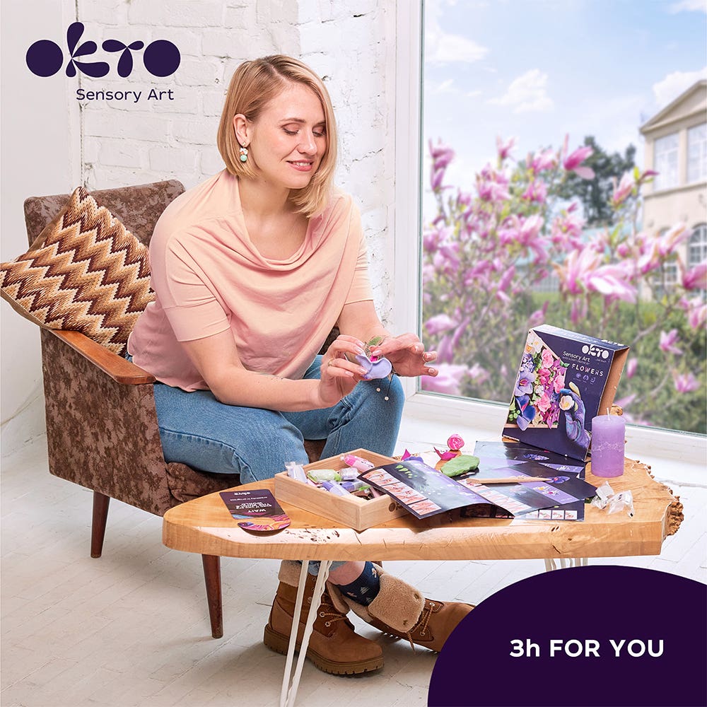 Okto Sensory Wood & Craft DIY Flowers Kit Inspiration