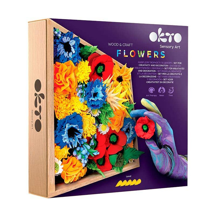 Okto Sensory Wood & Craft DIY Flowers Kit Freedom