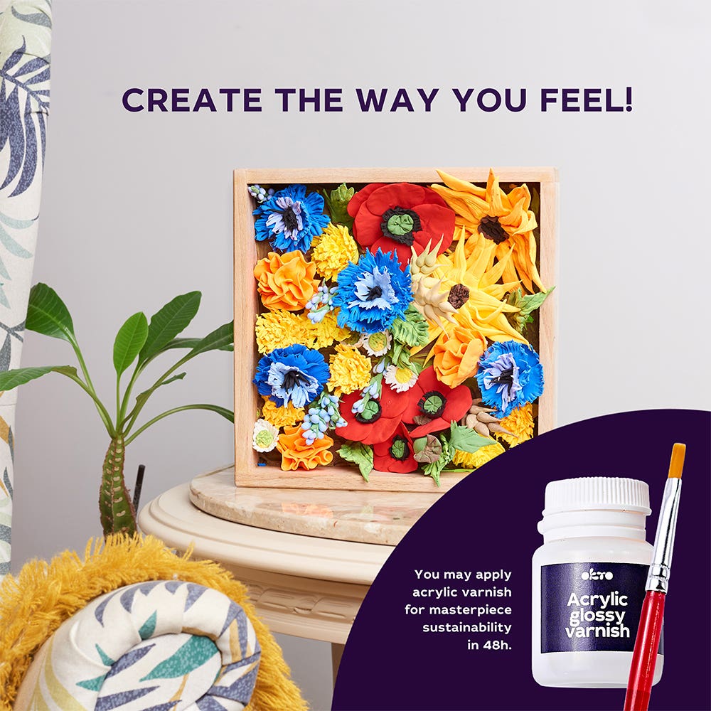 Okto Sensory Wood & Craft DIY Flowers Kit Freedom