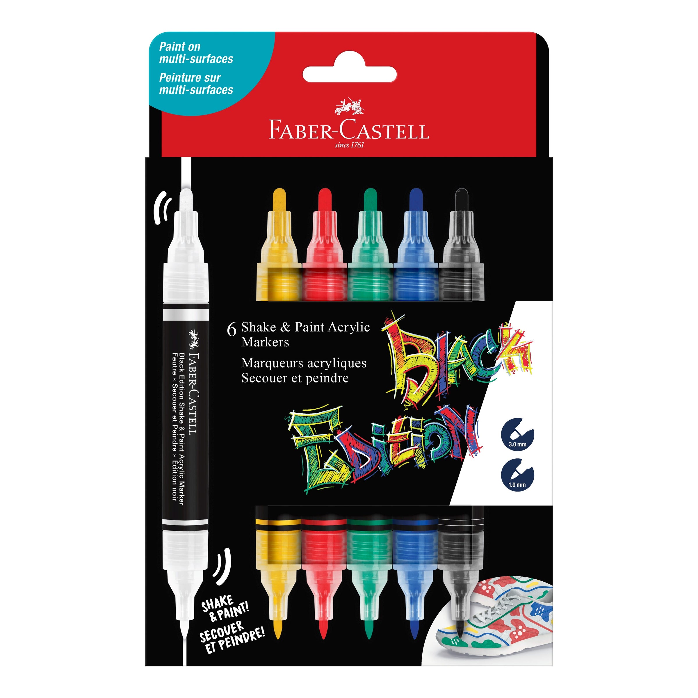 Faber-Castell Black Edition Shake and Paint Marker Sets