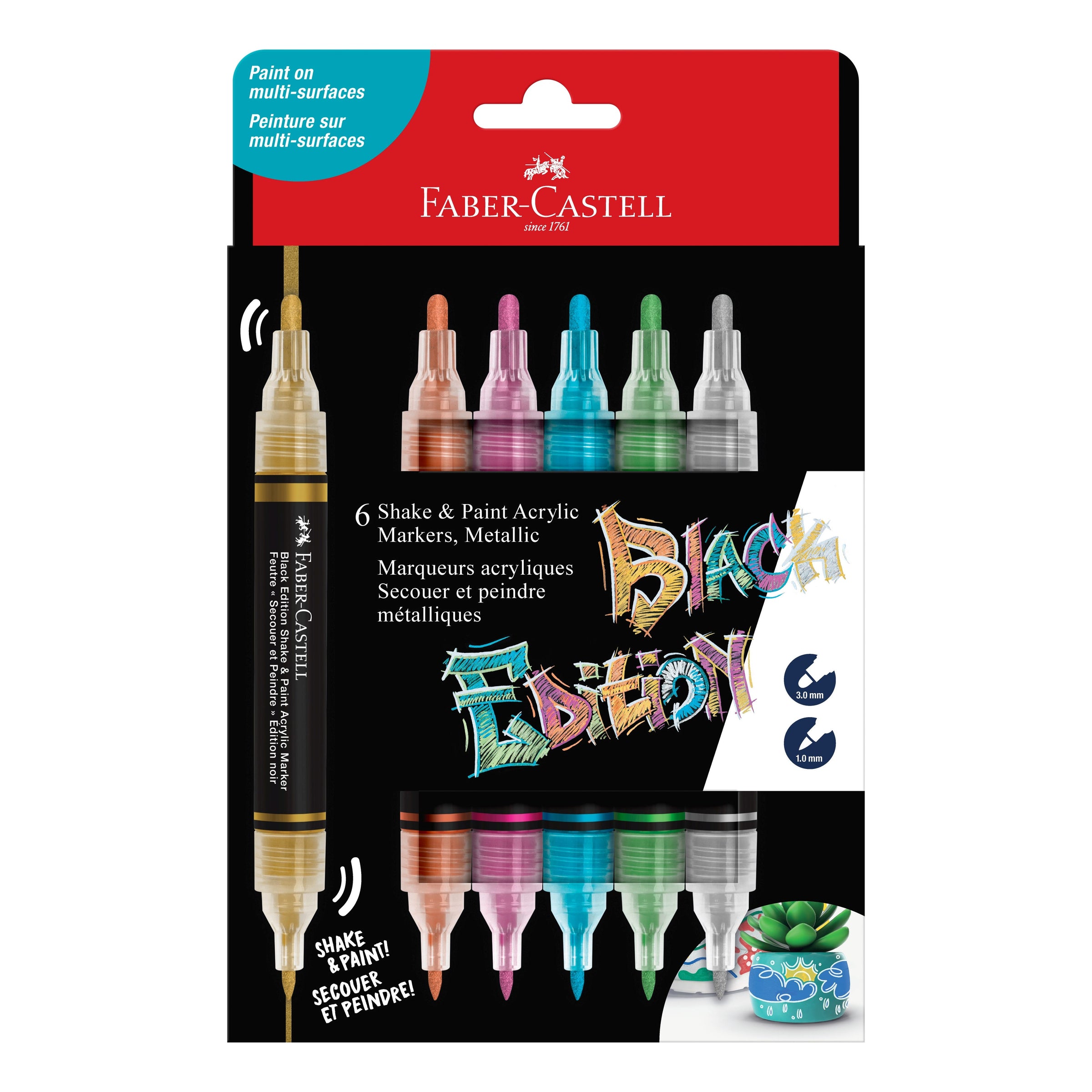 Faber-Castell Black Edition Shake and Paint Marker Sets