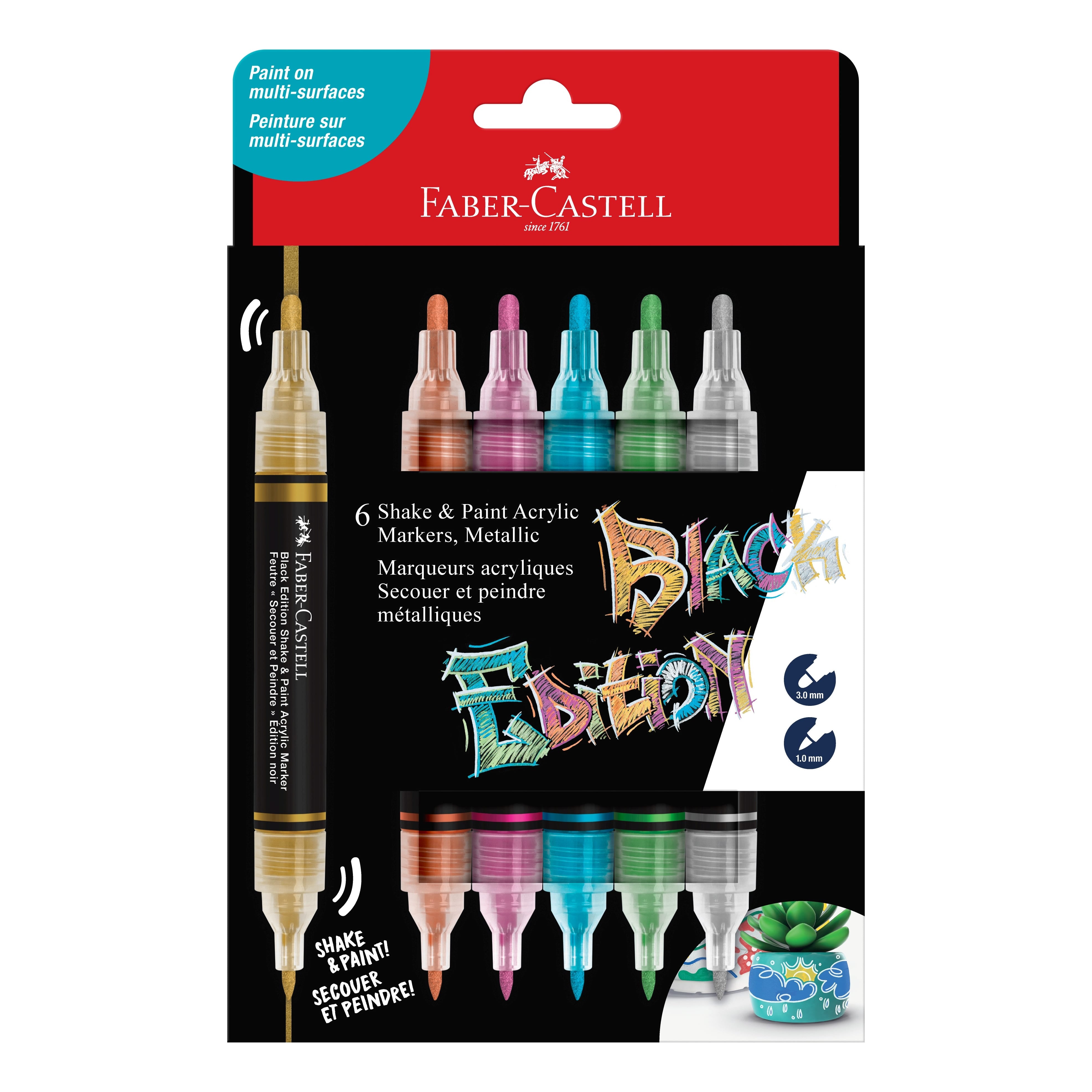 Faber-Castell Black Edition Shake and Paint Marker Sets