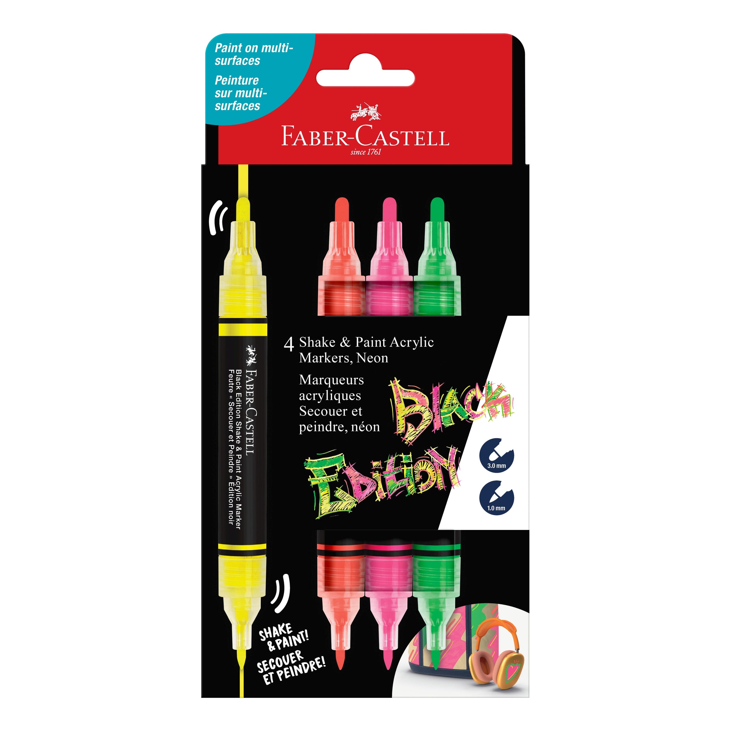 Faber-Castell Black Edition Shake and Paint Marker Sets