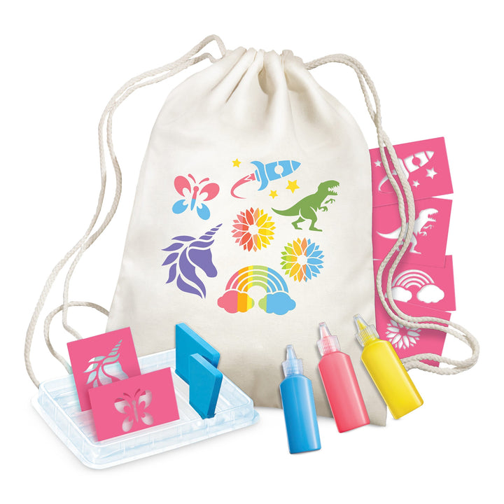 4M Kidzmaker Stencil Backpack Printing Kit