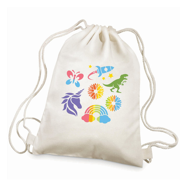 4M Kidzmaker Stencil Backpack Printing Kit