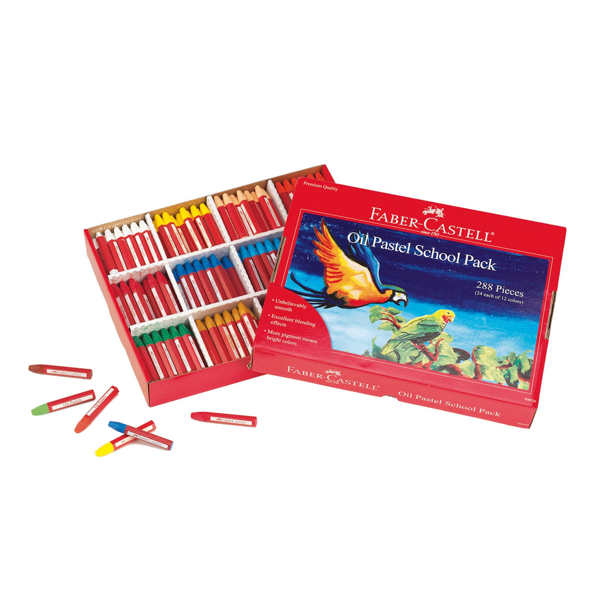 Faber-Castell Hexagonal Oil Pastel Classpack Set 288