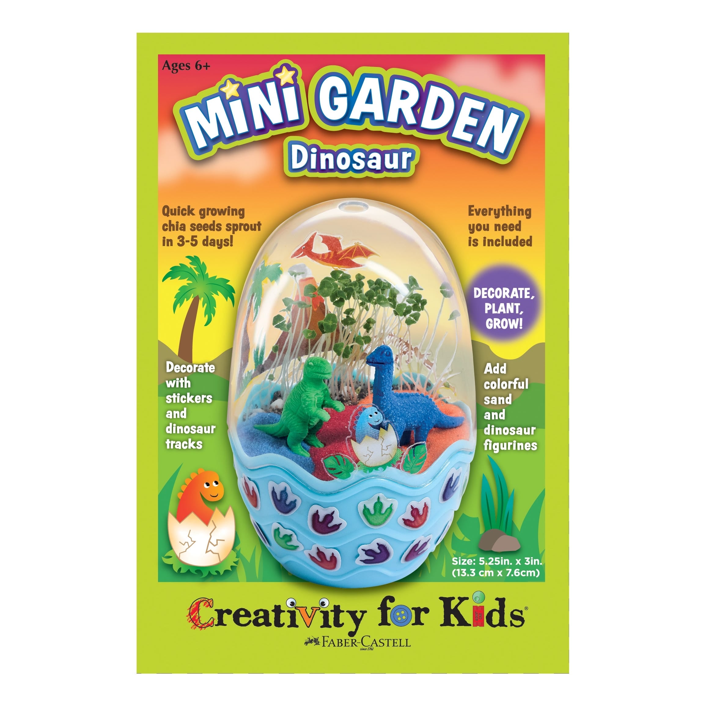 Faber-Castell Creativity for Kids Mini Garden Kit Dinosaur
