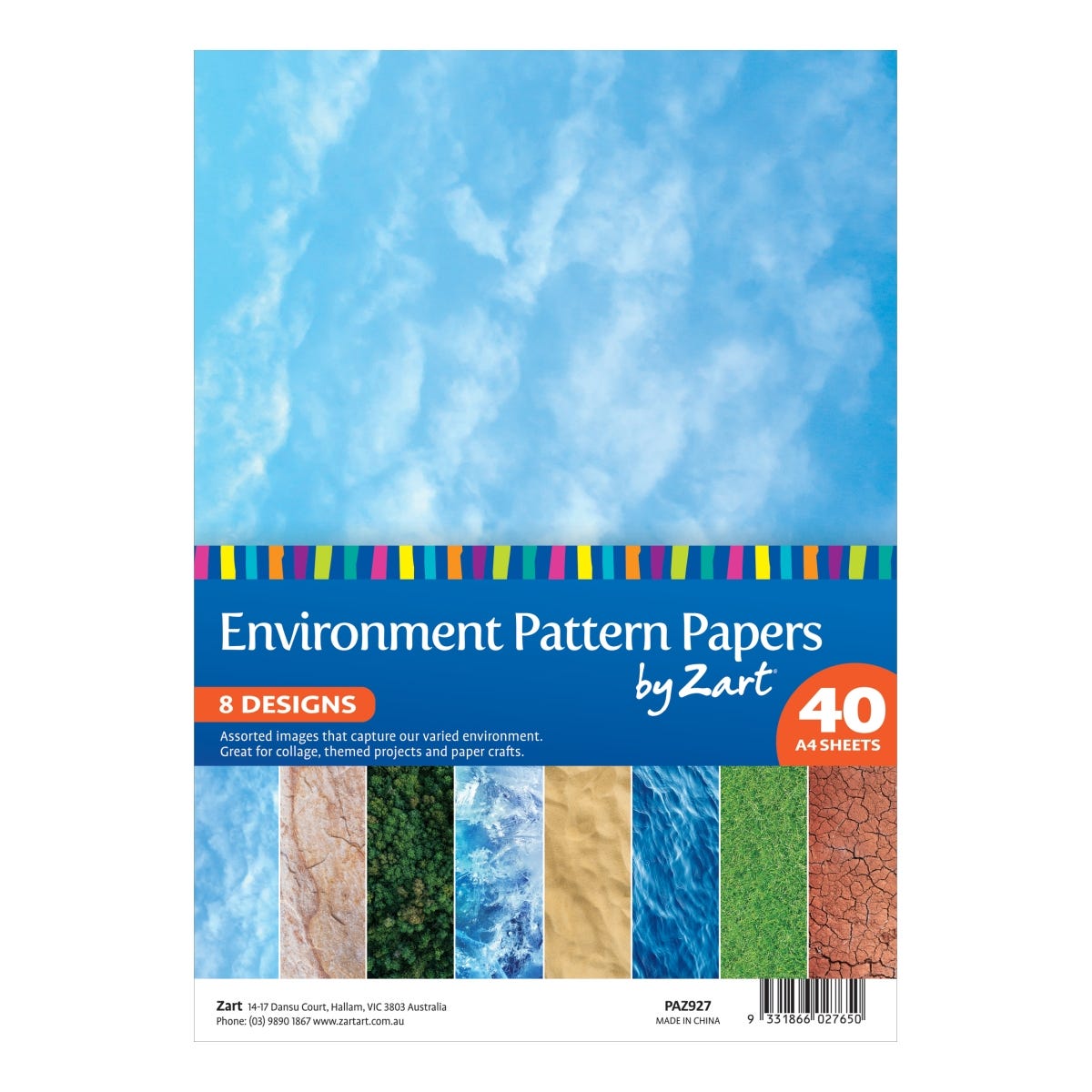 Pattern Paper Pack A4 Environment Pk 40