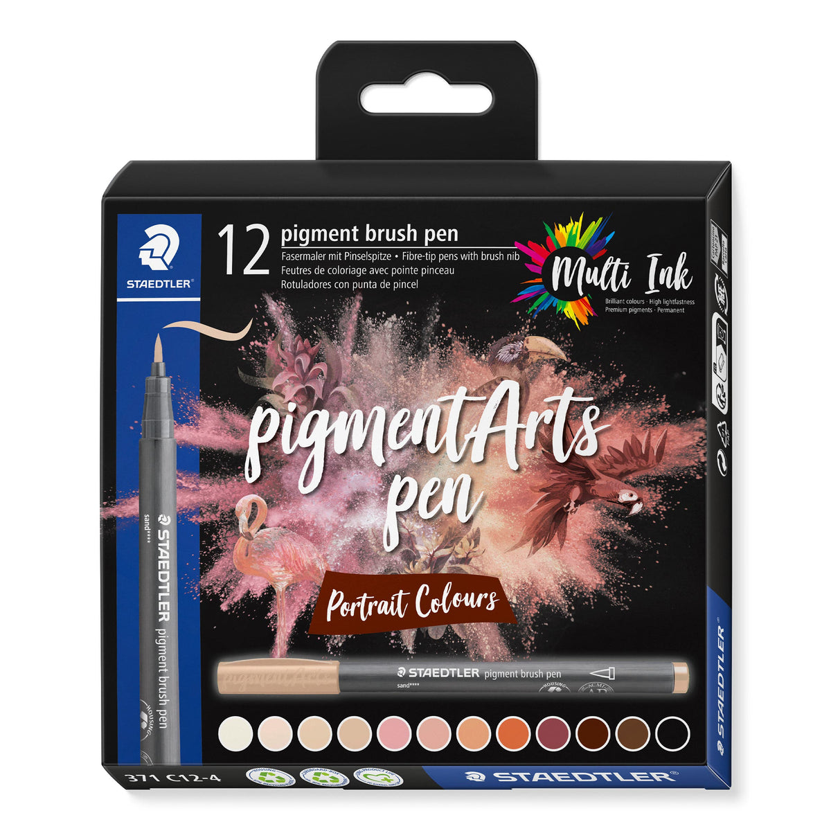 STAEDTLER Pigment Arts Brush Pen Portrait Colours Set