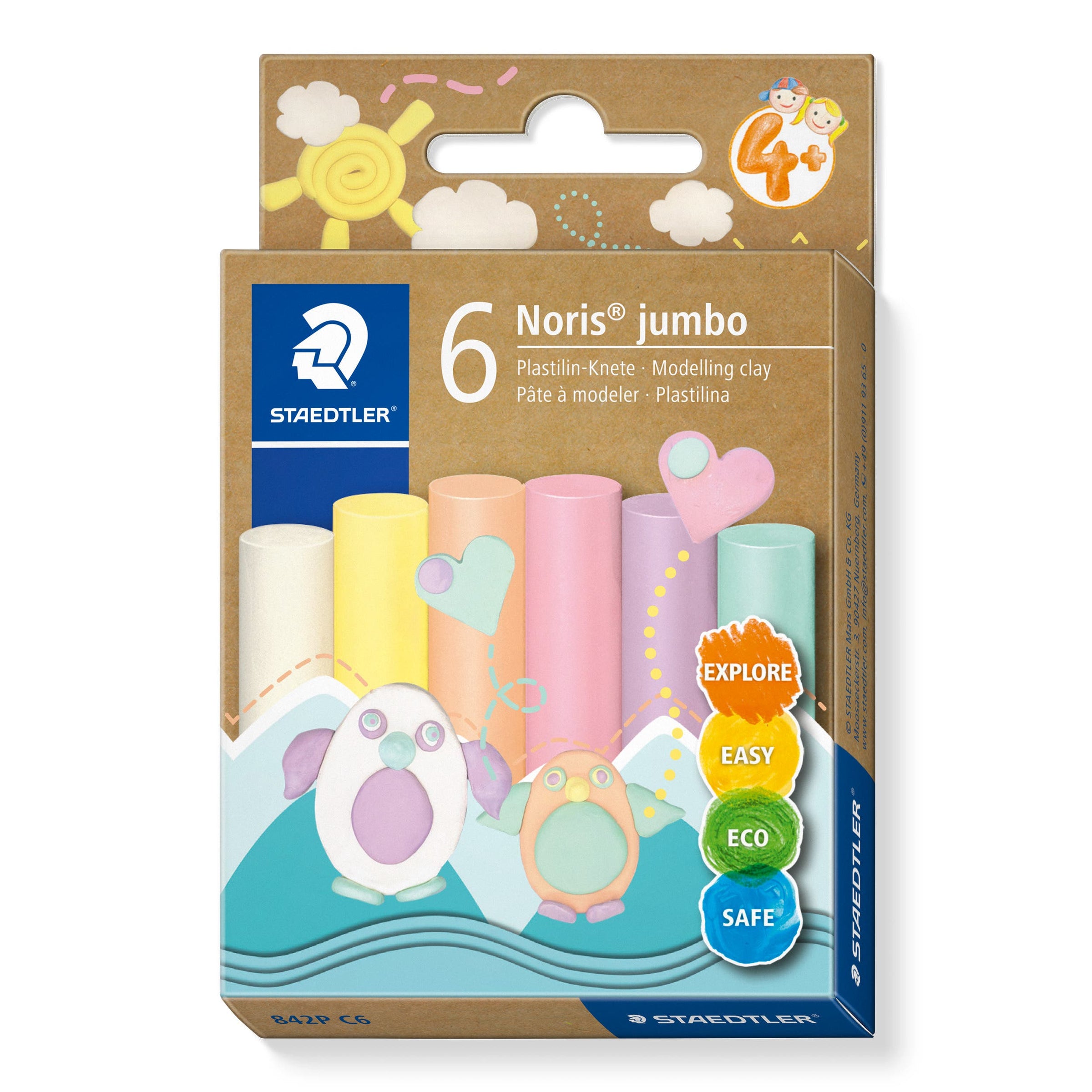 STAEDTLER Noris Jumbo Modelling Clay Packs