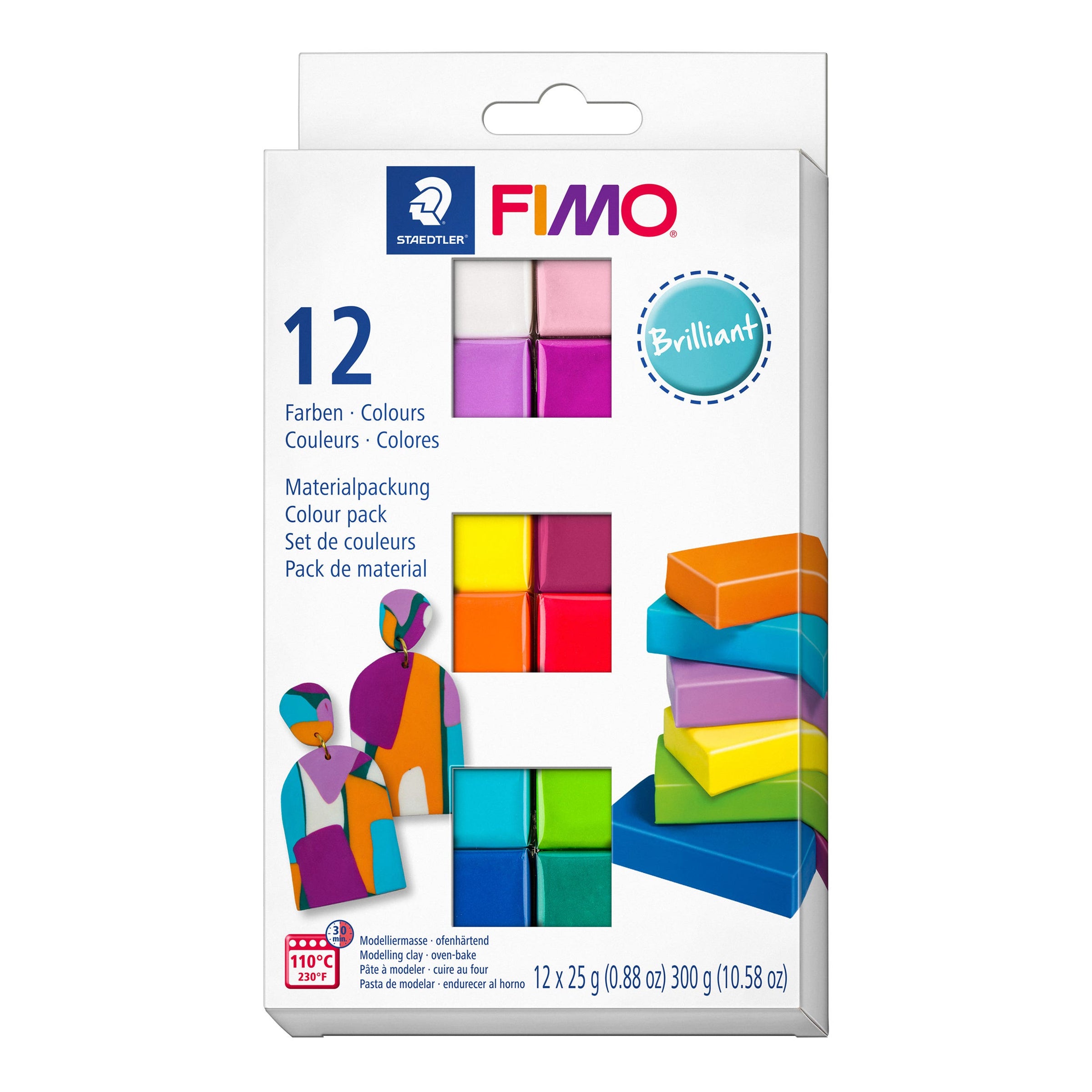 STAEDTLER FIMO Soft Brilliant Colours Modelling Clay Pack