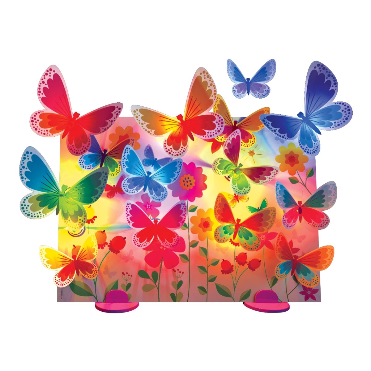 4M Kidzmaker 3D Glow Butterfly Canvas Kit