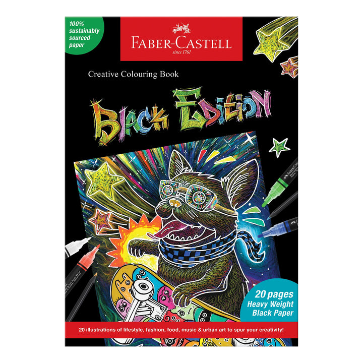 Faber-Castell Black Edition Creative Colouring Book