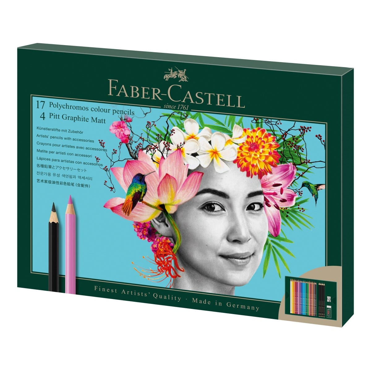 Faber-Castell Polychromos & Pitt Graphite Matt 23 Piece Gift Set