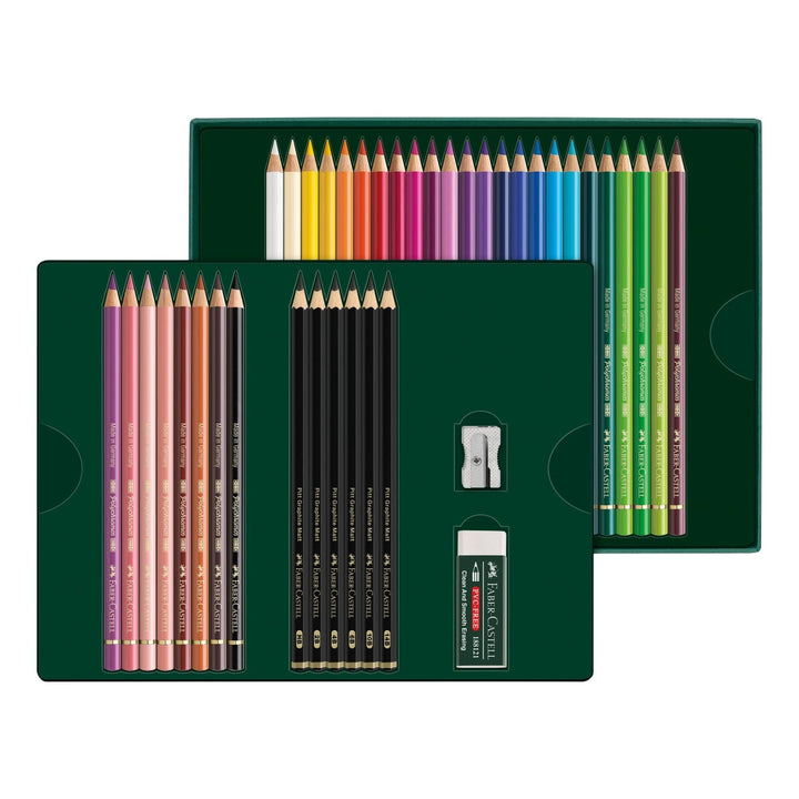 Faber-Castell Polychromos & Pitt Graphite Matt 40 Piece Gift Set