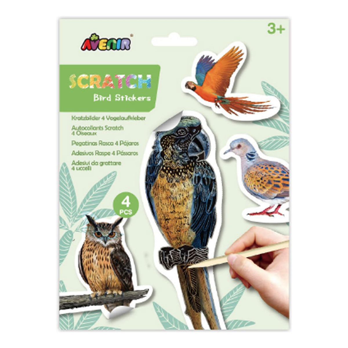Avenir Scratch Stickers Bird