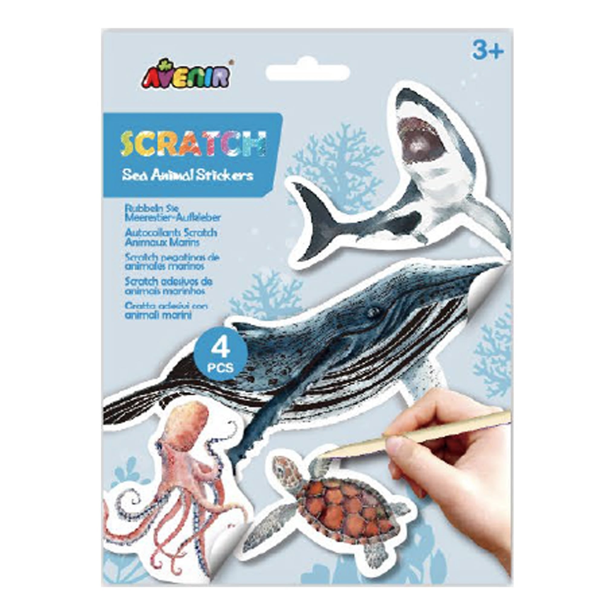 Avenir Scratch Stickers Sea Animals