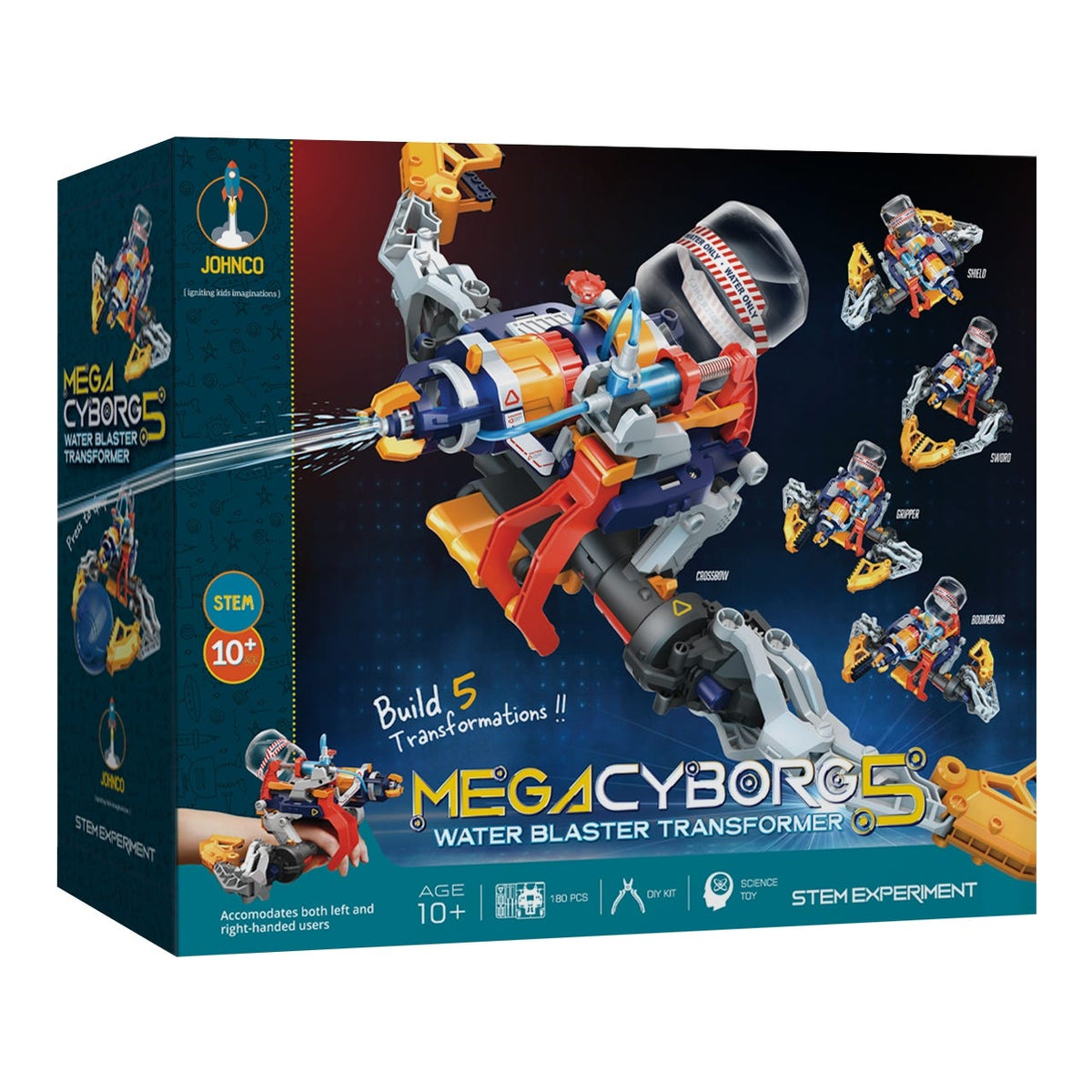 Johnco Mega Cyborg 5 Kit Water Blaster Transformer Kit