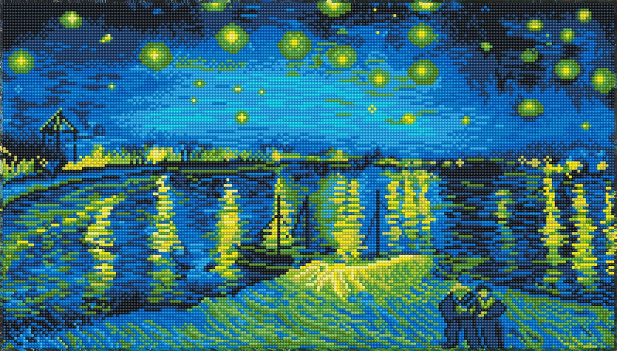 Diamond Dotz Kit Starry Night Over the Rhone (Van Gogh)