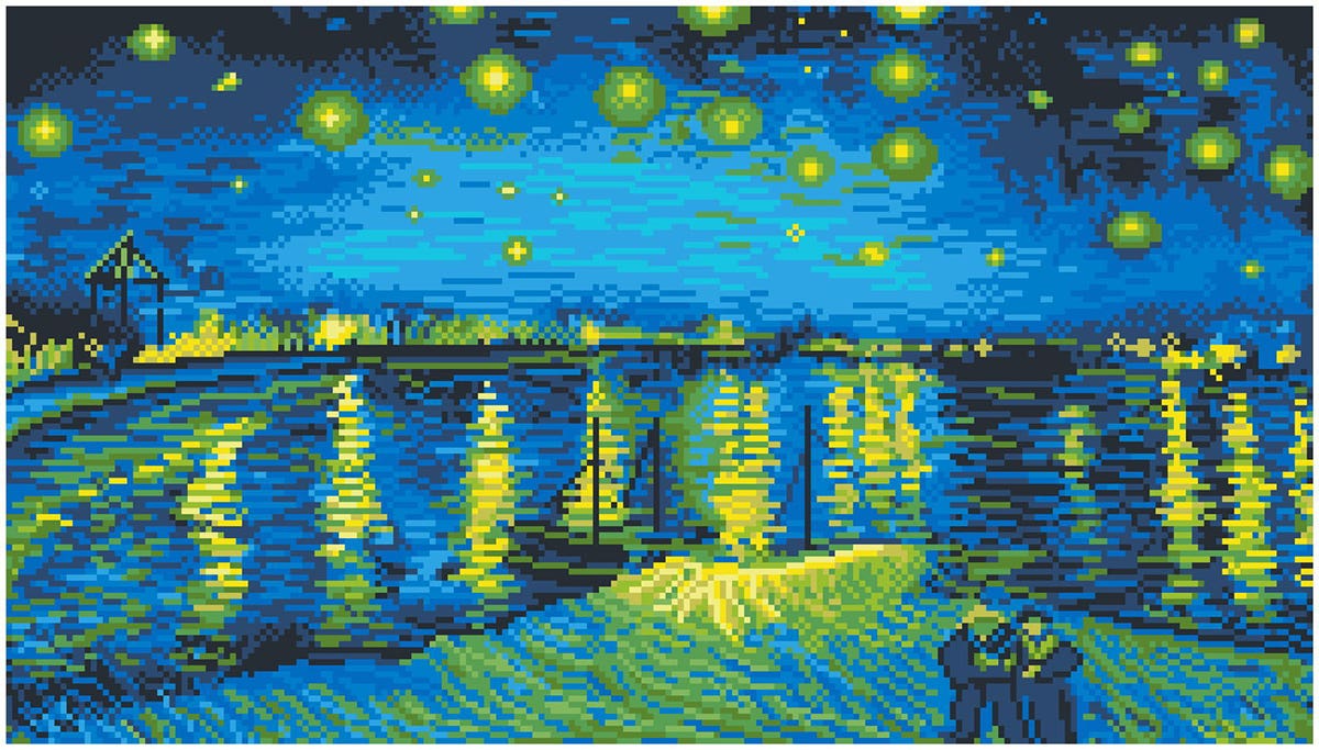 Diamond Dotz Kit Starry Night Over the Rhone (Van Gogh)
