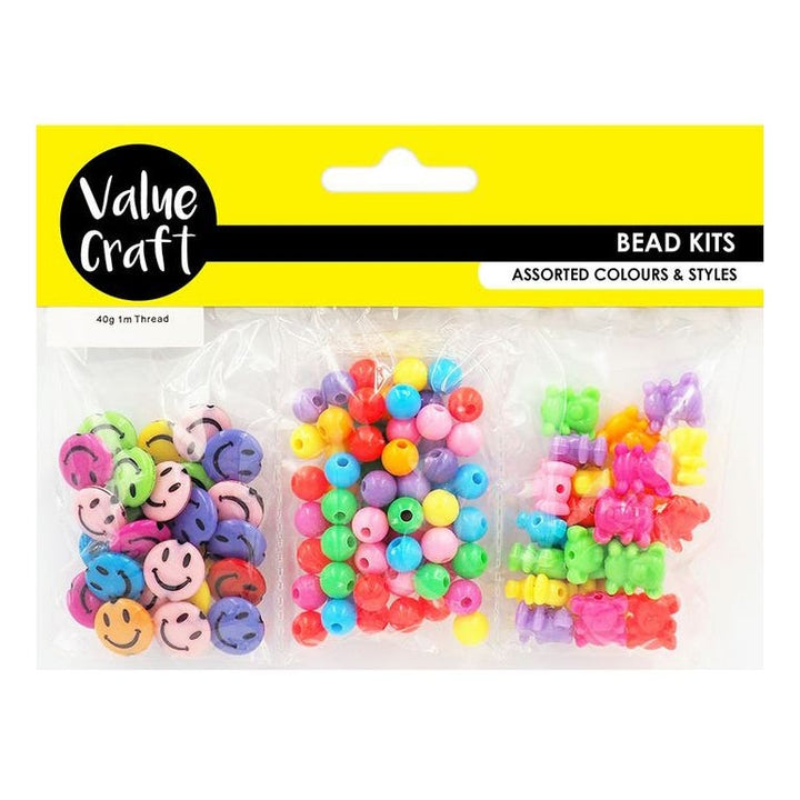 Value Craft Plastic Beads Kit 40g