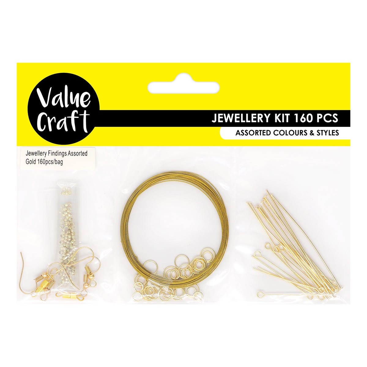 Value Craft Jewellery Starter Kit Gold Pack 160