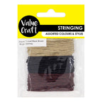 Value Craft Waxed Thread Pack Black/Brown/Beige
