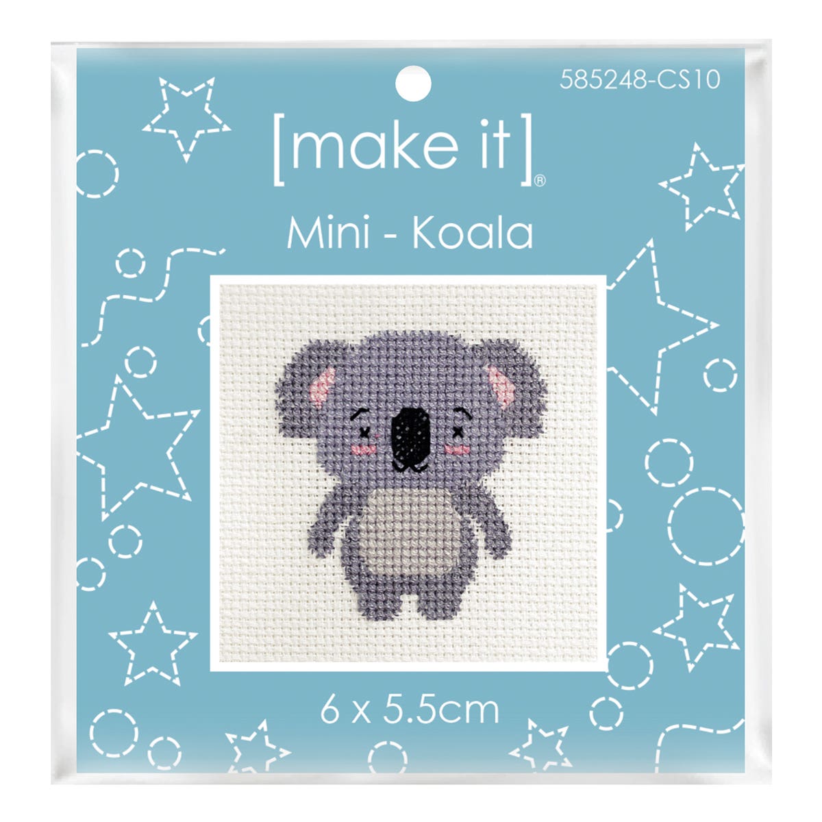 Make It Mini Cross Stitch Kit 6 x 5.5cm Koala