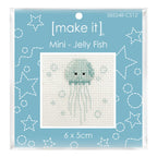 Make It Mini Cross Stitch Kit 6 x 5cm Jelly Fish