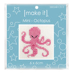 Make It Mini Cross Stitch Kit 6 x 6cm Octopus