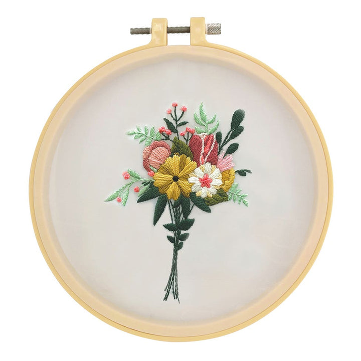 Make It Embroidery Kit 10.6 x 7.8cm Flower Bunch (Mesh)