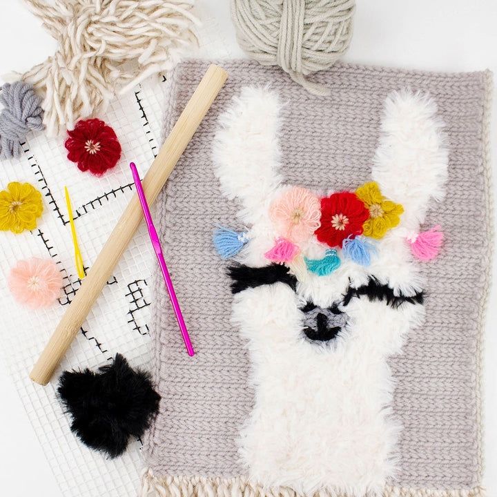 Make It Crochet Wall Hanging Kit 24 x 44cm Llama
