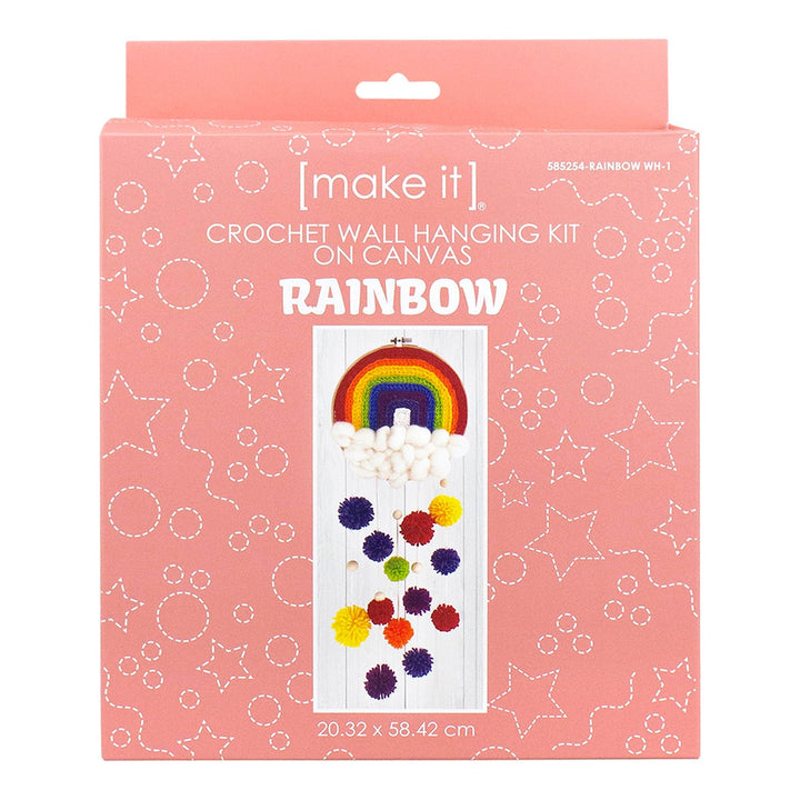 Make It Crochet Wall Hanging Kit 20.3 x 58.4cm Rainbow
