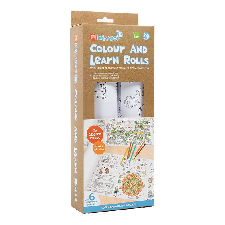 Micador Jr. Colour And Learn Rolls Pack 2