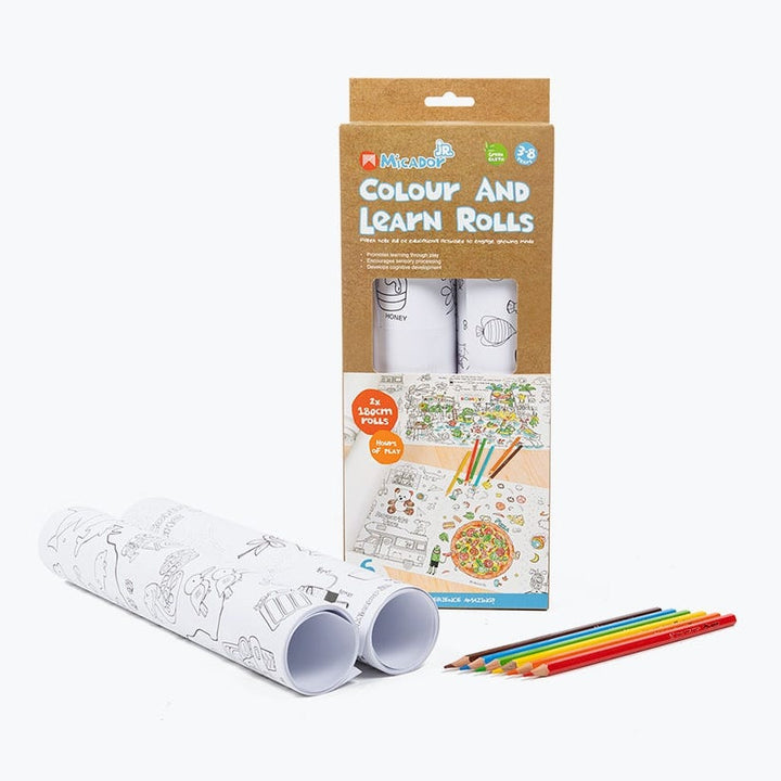 Micador Jr. Colour And Learn Rolls Pack 2