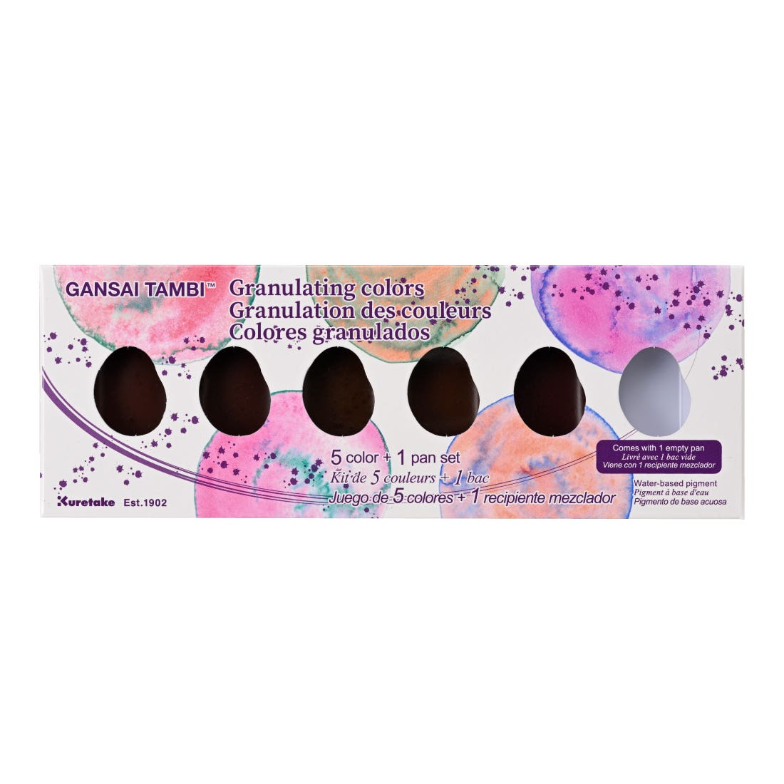 Kuretake Gansai Tambi Watercolour Granulating Colours Sets