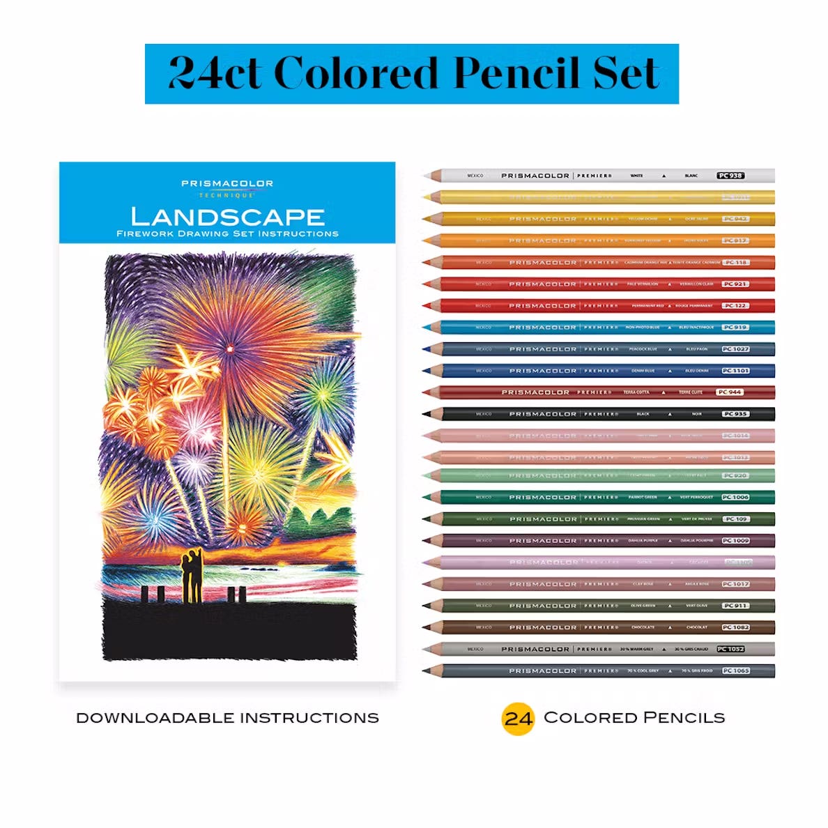 Prismacolor Technique Pencil Set 24 Fireworks