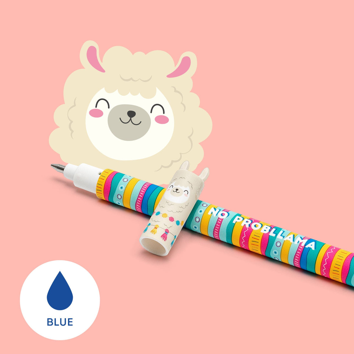 Legami Erasable Gel Pen Llama (Blue Ink)
